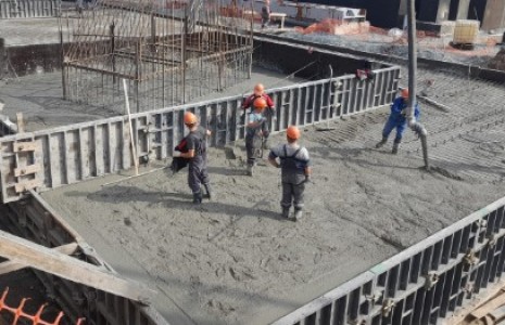 Новый рекорд АО «Стройтехнология» - при устройстве фундамента мы приняли непрерывным методом 1 700 м3 бетона!